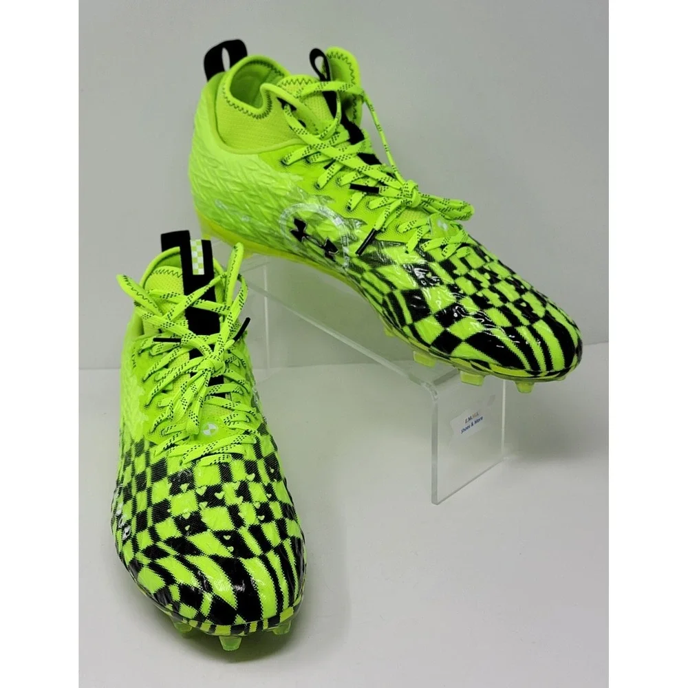 Under Armour Men's Spotlight Clone MC LE Football Cleats 3026336- 300 Size 13